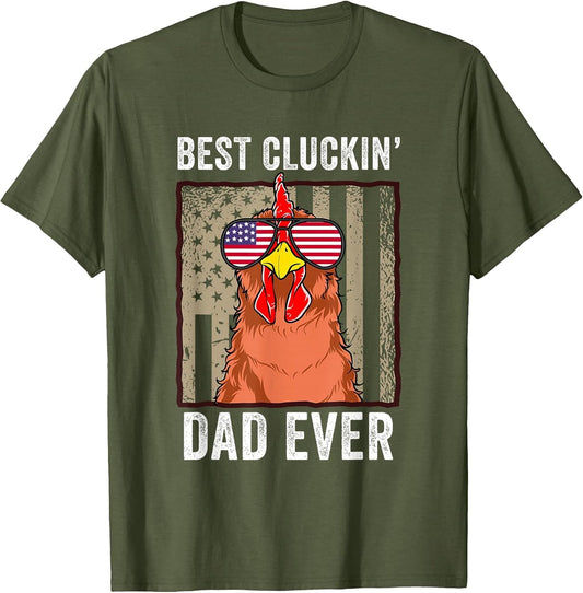 Chicken Dad Funny Farm Best Cluckin' Dad Ever Chicken