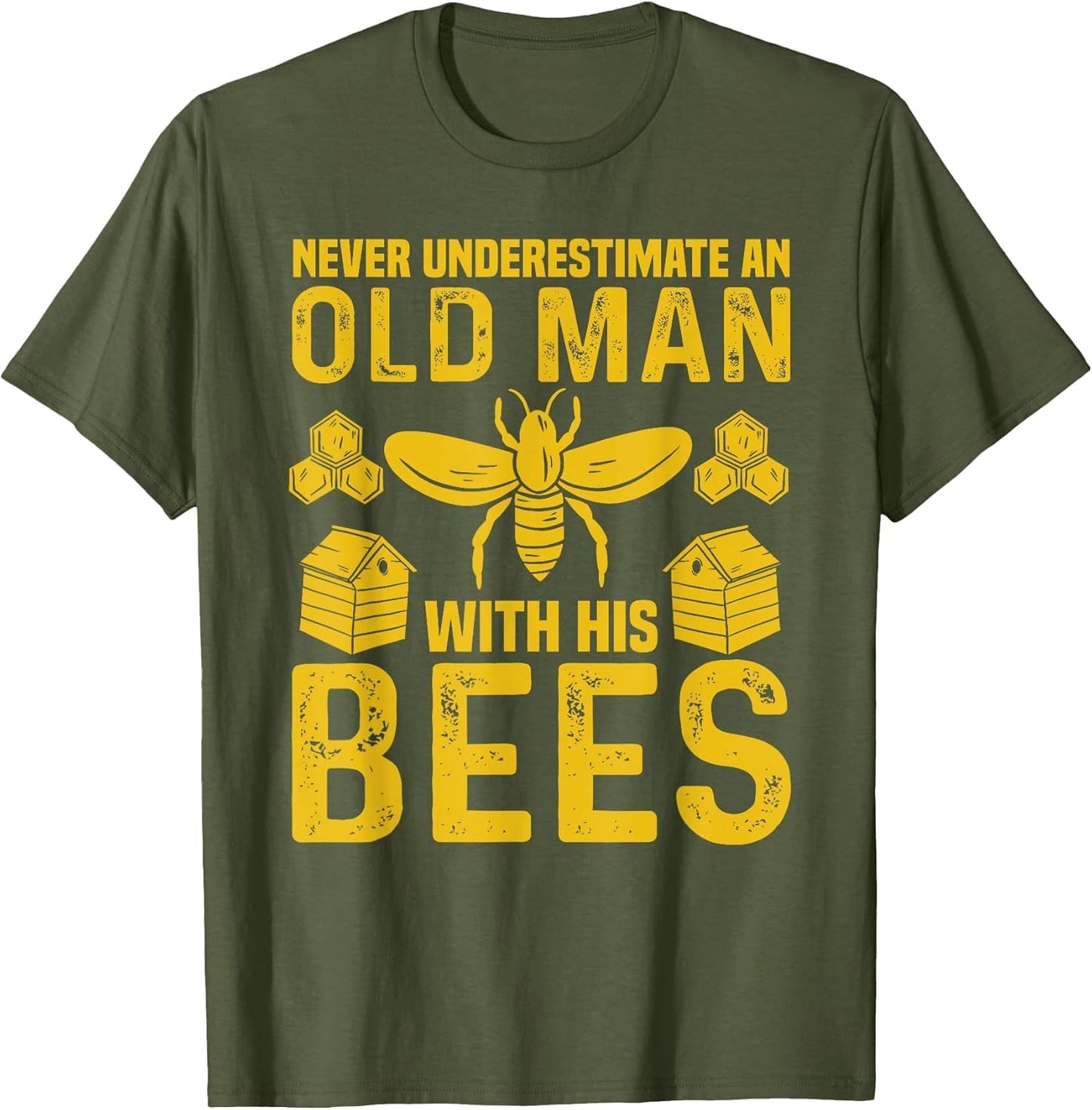 Apiary Bee Keeper an Old Man with His Bees Beekeeping