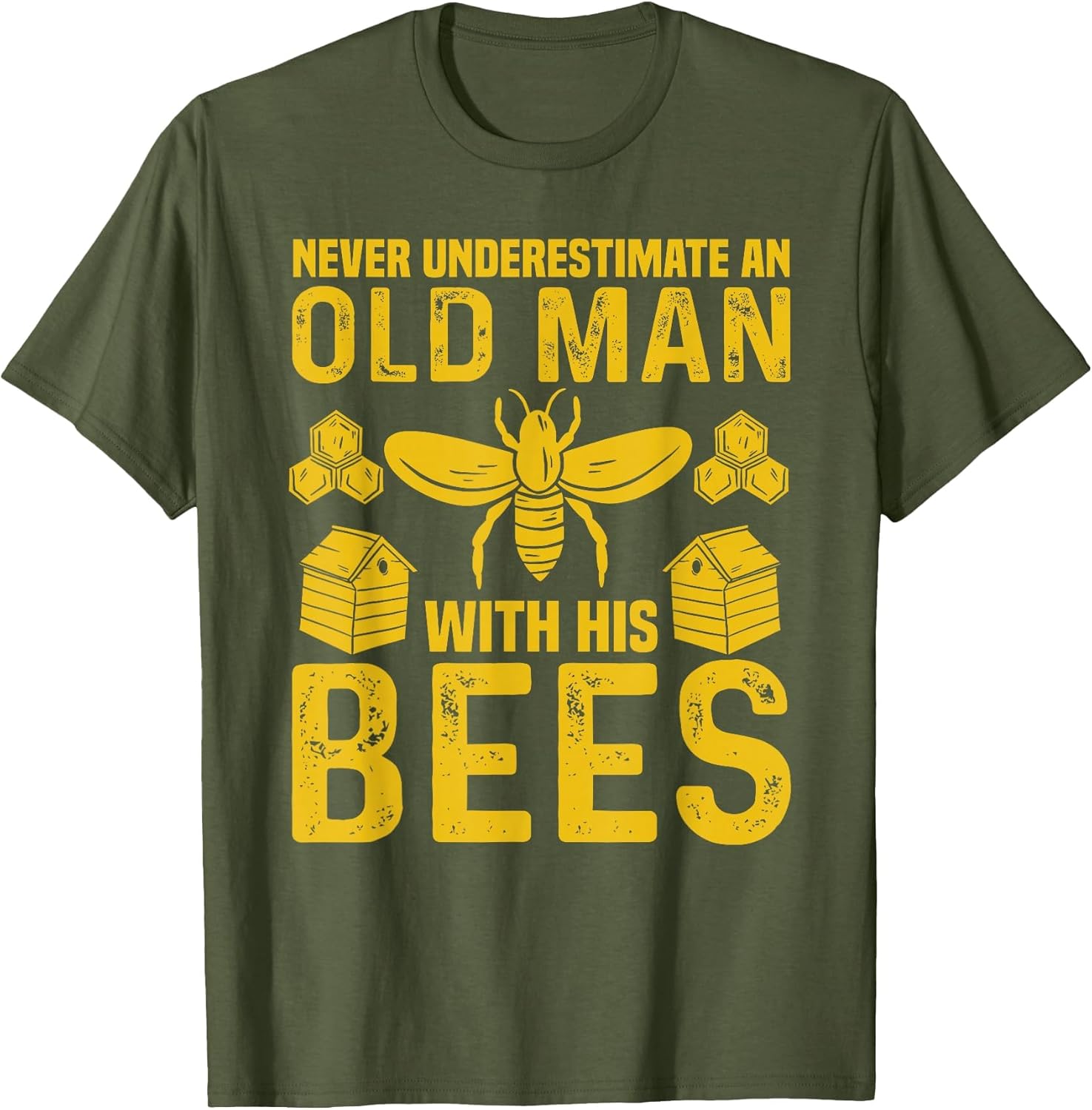 Apiary Bee Keeper an Old Man with His Bees Beekeeping