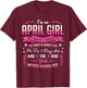 I'm an April Girl I Have 3 Sides April Birthday