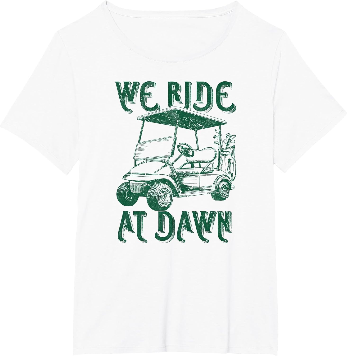 We Ride at Dawn Funny Golf Golfing dad Men