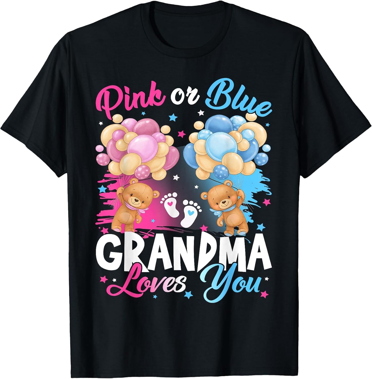 Bears Pink Or Blue Grandma Loves You Gender Reveal