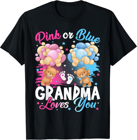 Bears Pink Or Blue Grandma Loves You Gender Reveal