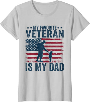 Father Veterans Day My Favorite Veteran is My Dad for Kids