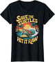 Save The Turtles Hit It Raw Funny Retro Adult Ocean Humor