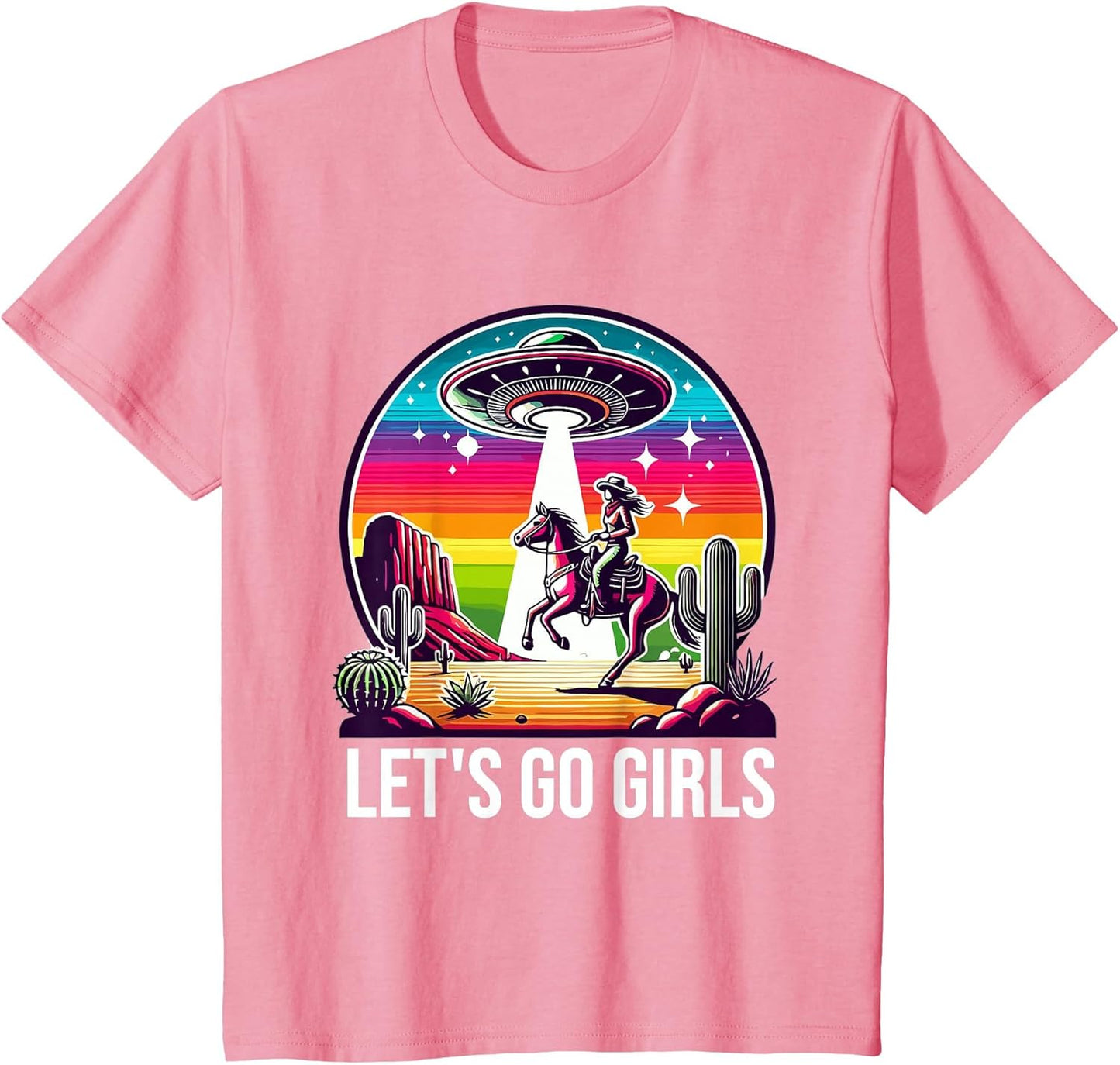 Space Cowgirl Let's Go Girls Cosmic Galactic Western UFO