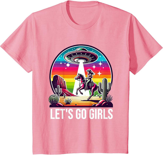 Space Cowgirl Let's Go Girls Cosmic Galactic Western UFO