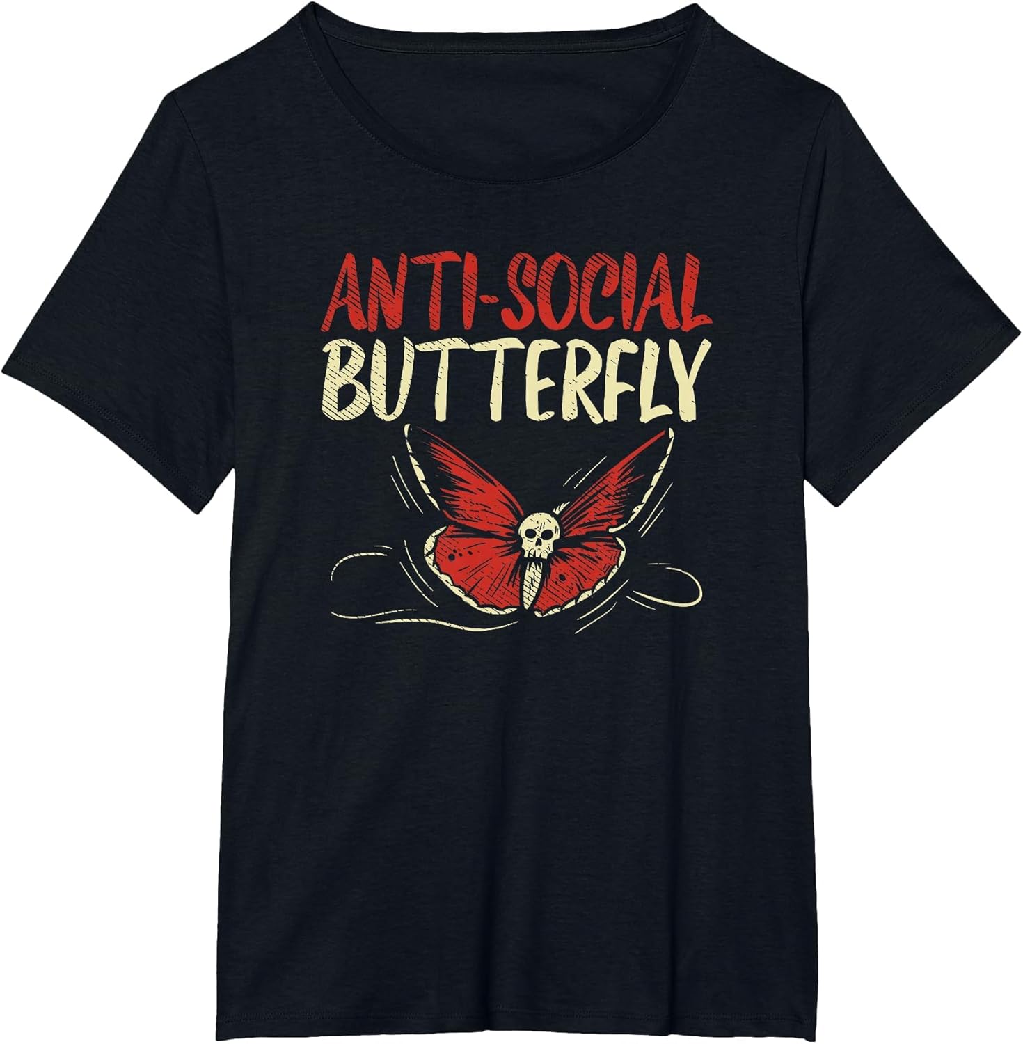 Anti Social Butterfly Goth Girl Gothic Solitude Introvert