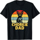 Chorkie Dad Retro Sunset Funny Chihuahua Yorkie Mix Lover