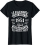 75th Birthday Shirt Vintage Born in 1951 75 Years Old B-Day