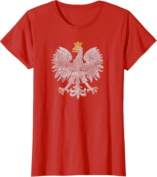Poland Flag Cool Polska Flaga Vintage Polish Eagle Women Men