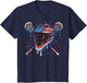 Patriotic American Flag Lacrosse Ice Cream Drip Lax Boys