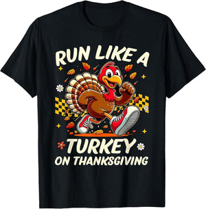 Fall Vibes Turkey Trot Run Like A Turkey On Thanksgiving