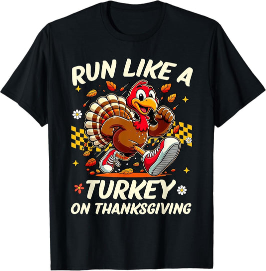 Fall Vibes Turkey Trot Run Like A Turkey On Thanksgiving