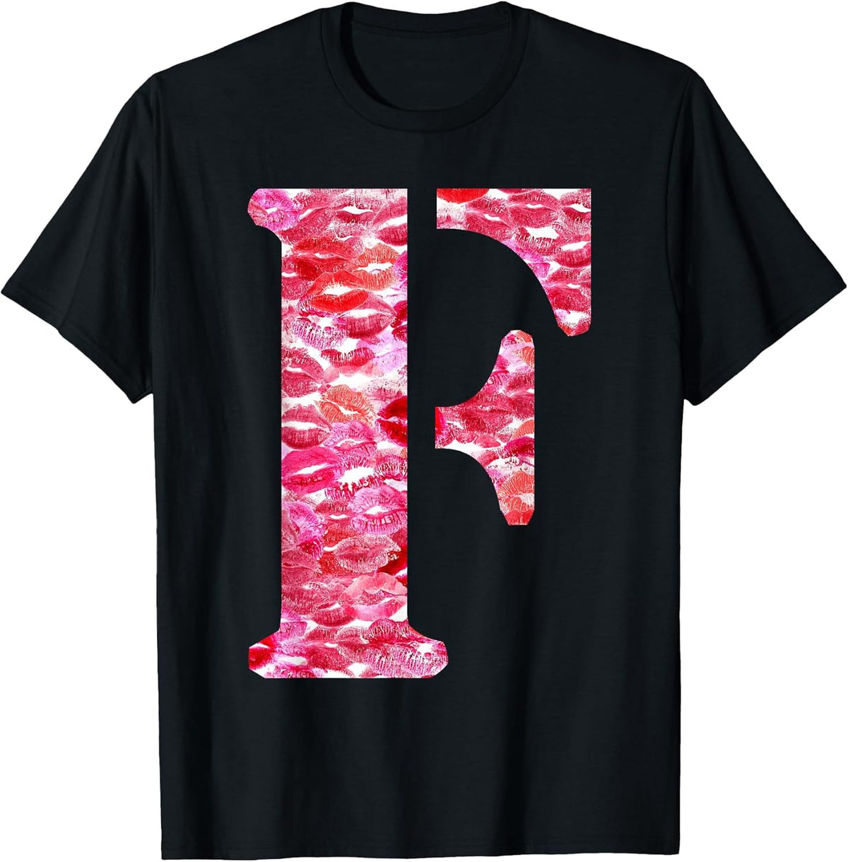Lipstick Kisses for Boyfriend Letter F