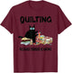 Funny Cat Quilting Because Murder is Wrong Cat
