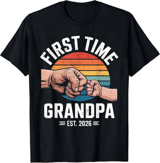 First time Grandpa Est 2026 Baby Announcement Great Grandpa