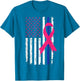American Police Flag Cool Breast Cancer Awareness Gift