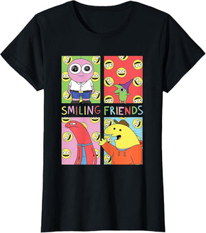Smiling Friends Pop Art Character Grid Funny Cartoon