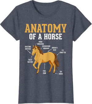 Anatomy of A Horse Funny Equestrian Neigh Horse Lovers