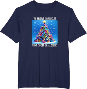 We Believe in Miracles - Fight Cancer - Christmas Tree