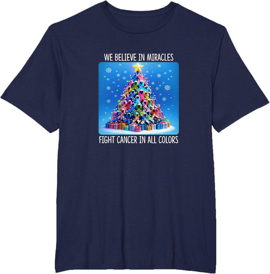 We Believe in Miracles - Fight Cancer - Christmas Tree