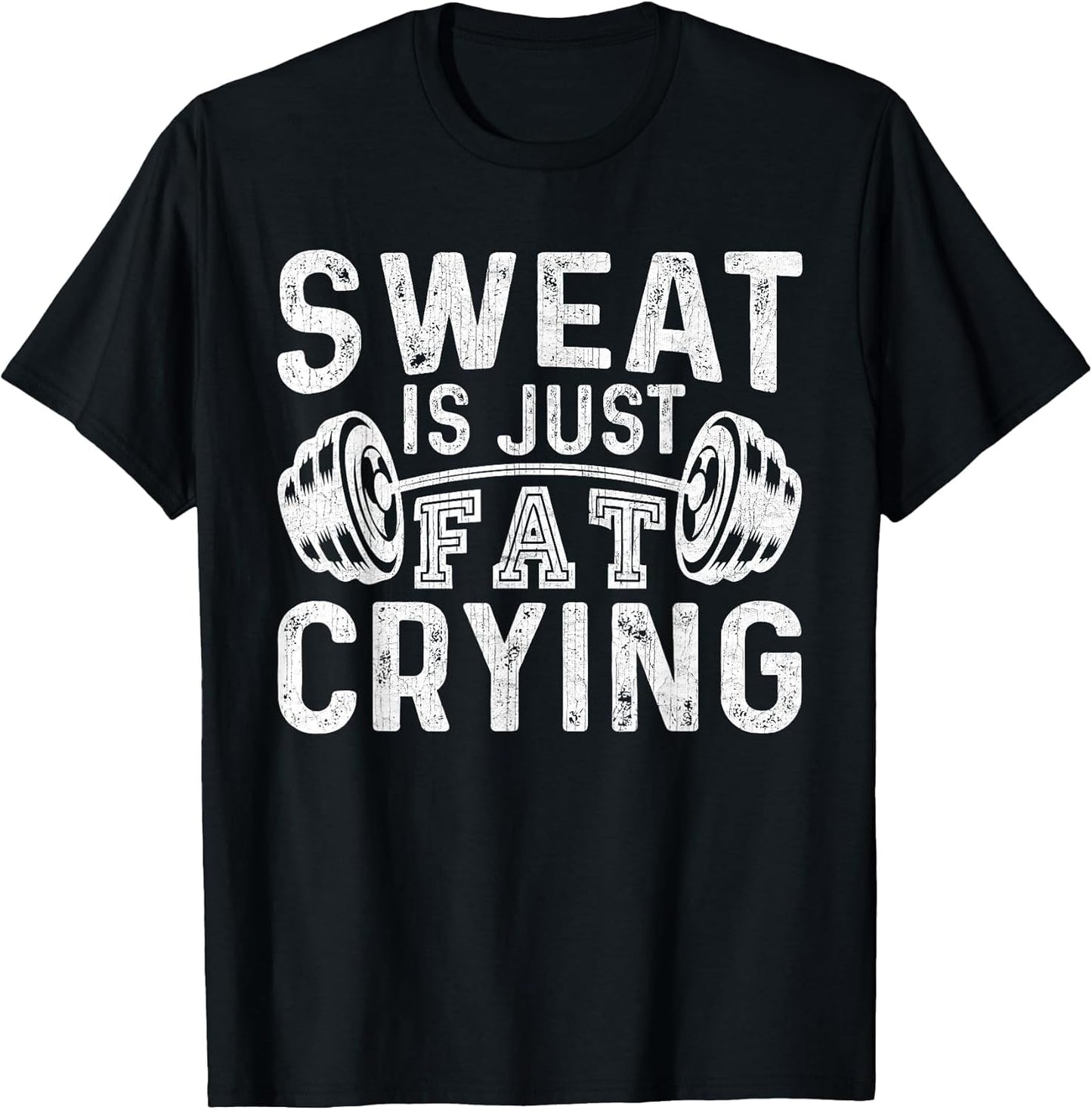 Funny Gym Workout Body Builder Sweat is Just Fat Crying