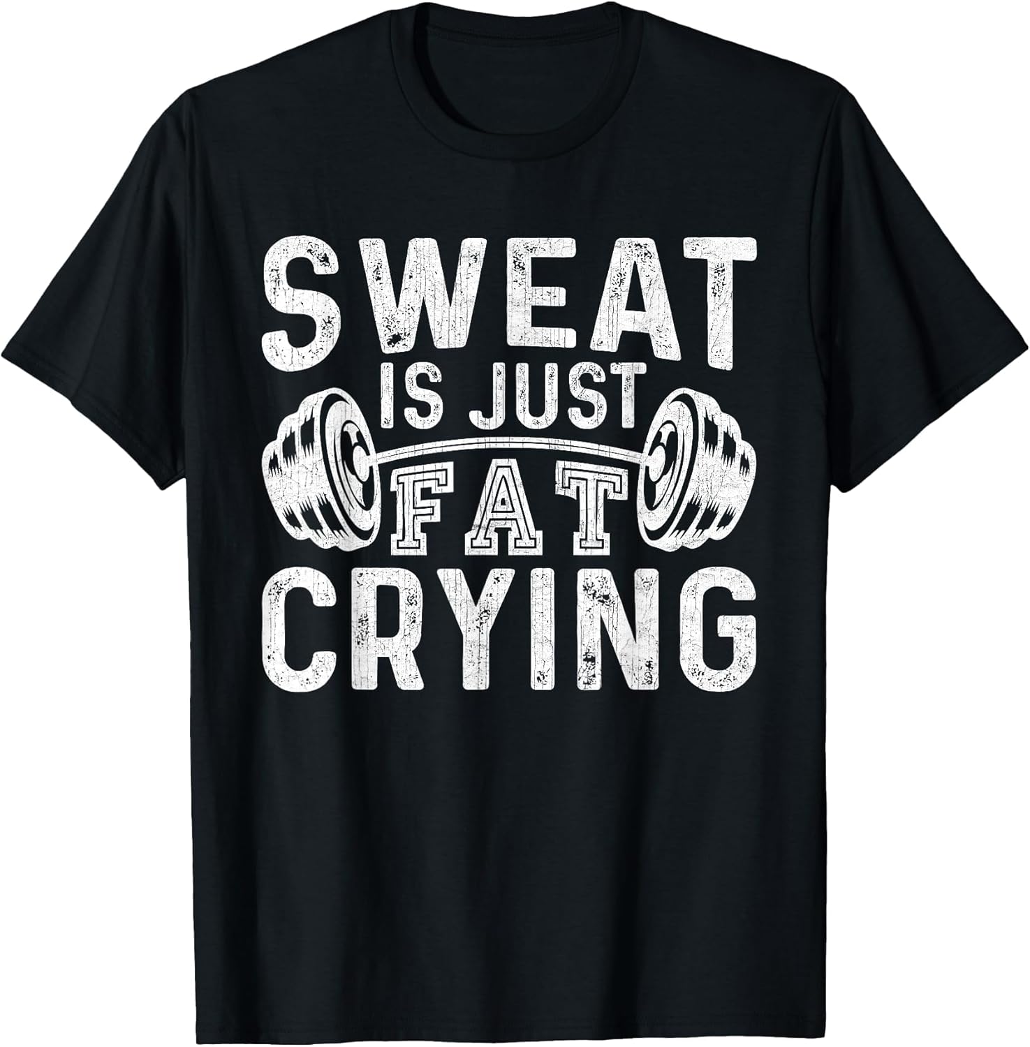 Funny Gym Workout Body Builder Sweat is Just Fat Crying
