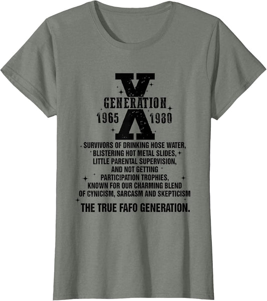 GEN X Generation X 1965 1980 The True Fafo Generation