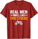 Real Men Smell Like Two Stroke Dirt Bike Funny Motocross