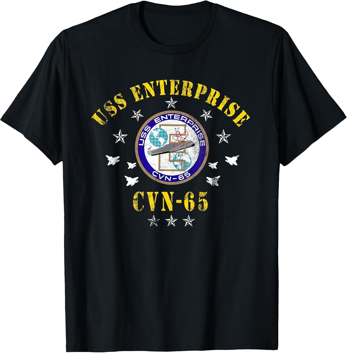 USS Enterprise CVN-65 Aircraft Carrier Veterans Day Vintage