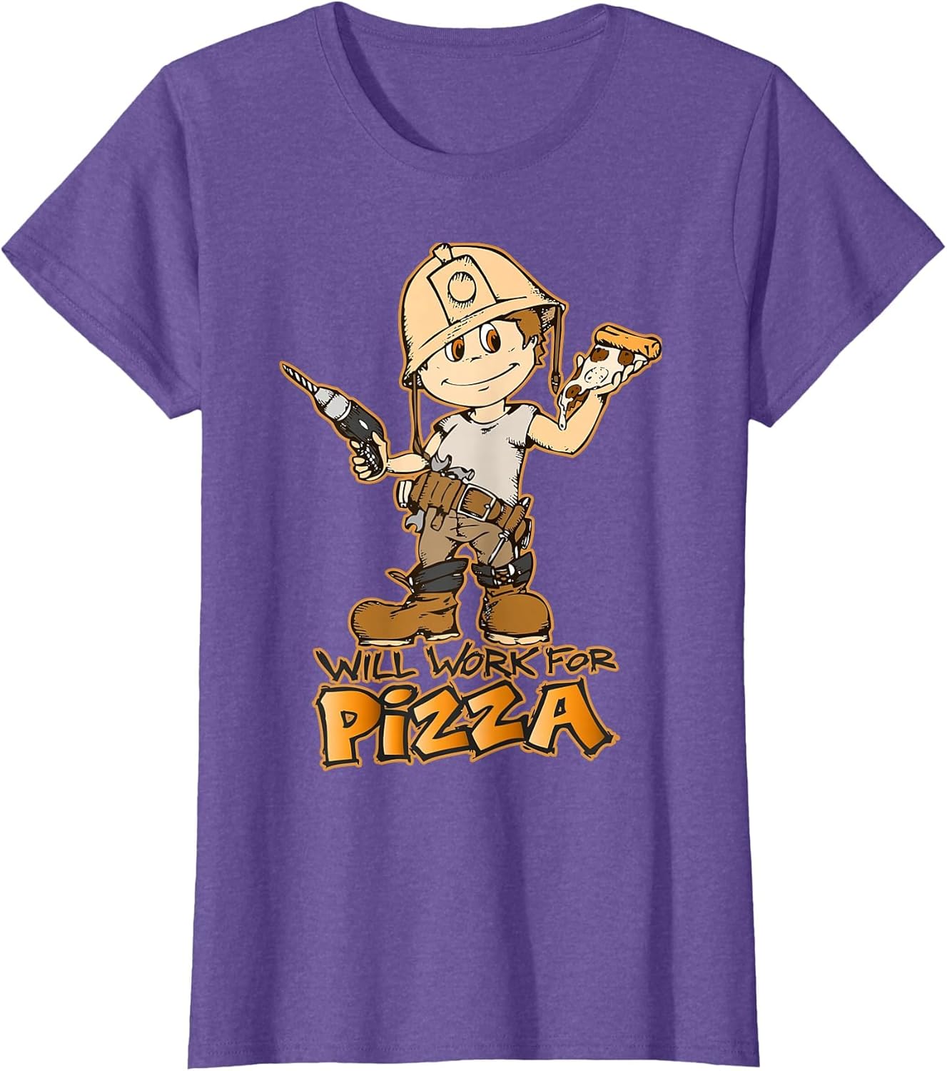 Will Work for Pizza Funny Boys Toddler