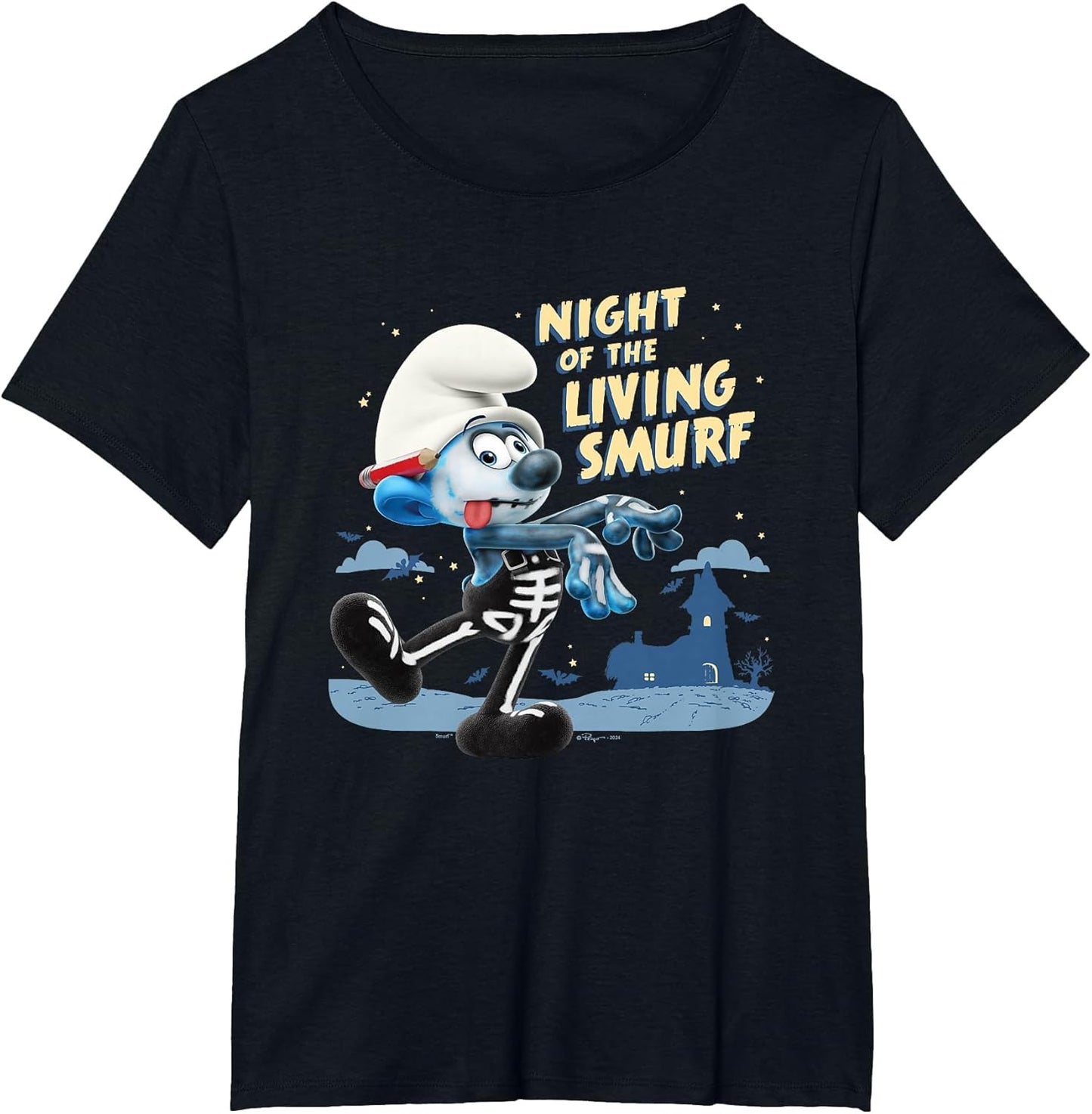 The Smurfs Halloween Night of The Living Smurf Zombie Logo