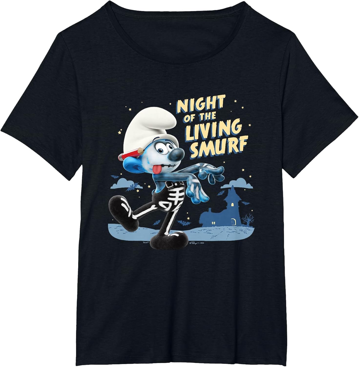 The Smurfs Halloween Night of The Living Smurf Zombie Logo