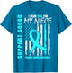Support Squad I Wear Teal for My Niece Ovarian Cancer Flag