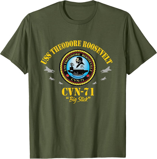 USS Theodore Roosevelt CVN-71 Aircraft Carrier Veteran Flag