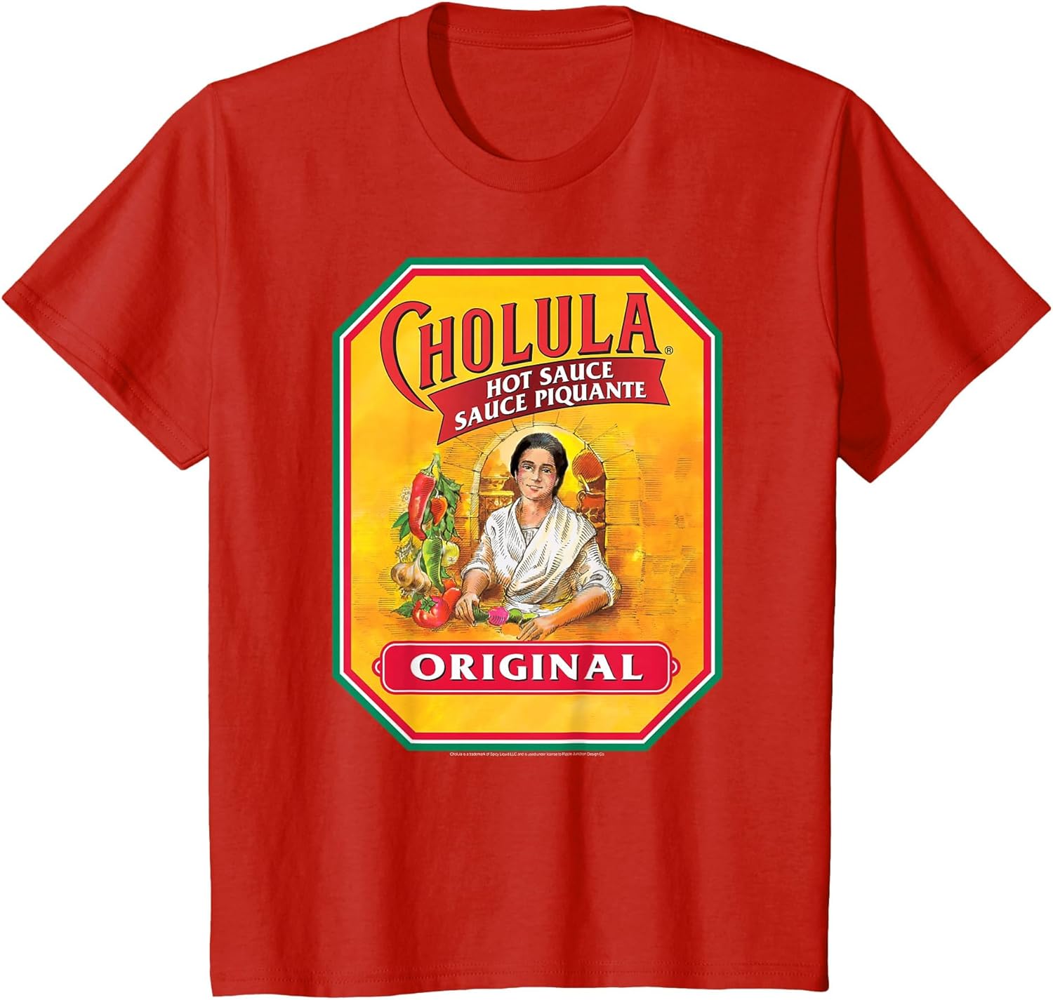 Cholula Hot Sauce Bottle Lable Casual Costume Foodies
