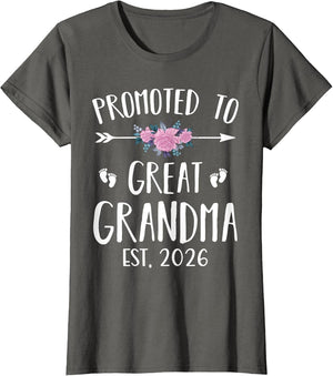 Promoted to Great Grandma Est 2026 New Great Grandmother