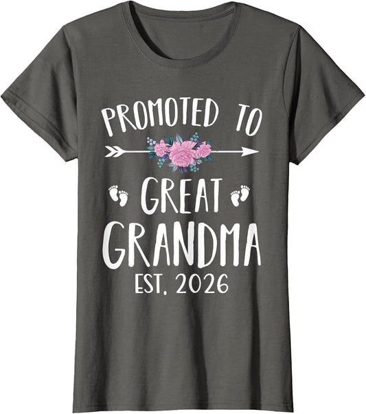 Promoted to Great Grandma Est 2026 New Great Grandmother