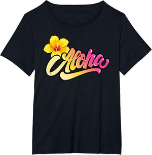 Aloha Hawaiian Hawaii Women Girls Tropical Beach