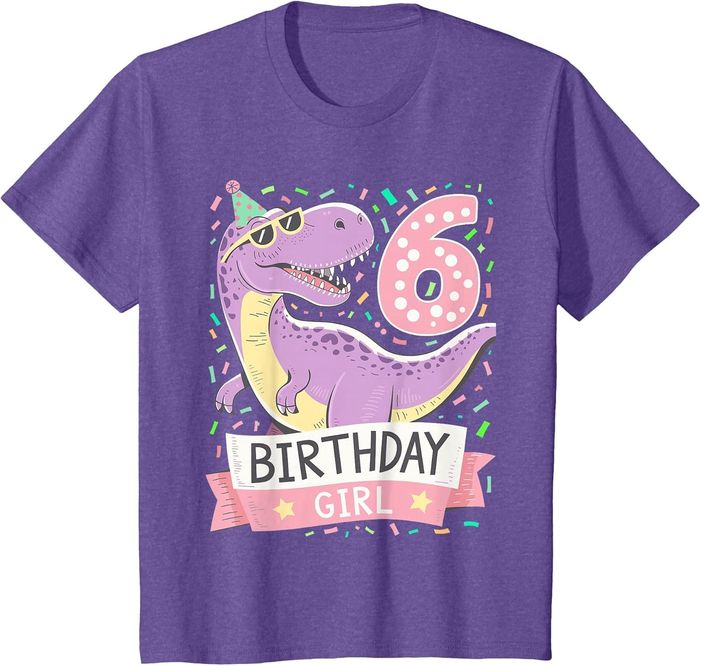 6 Year Old T Rex Dinosaur 6nd Birthday Girl