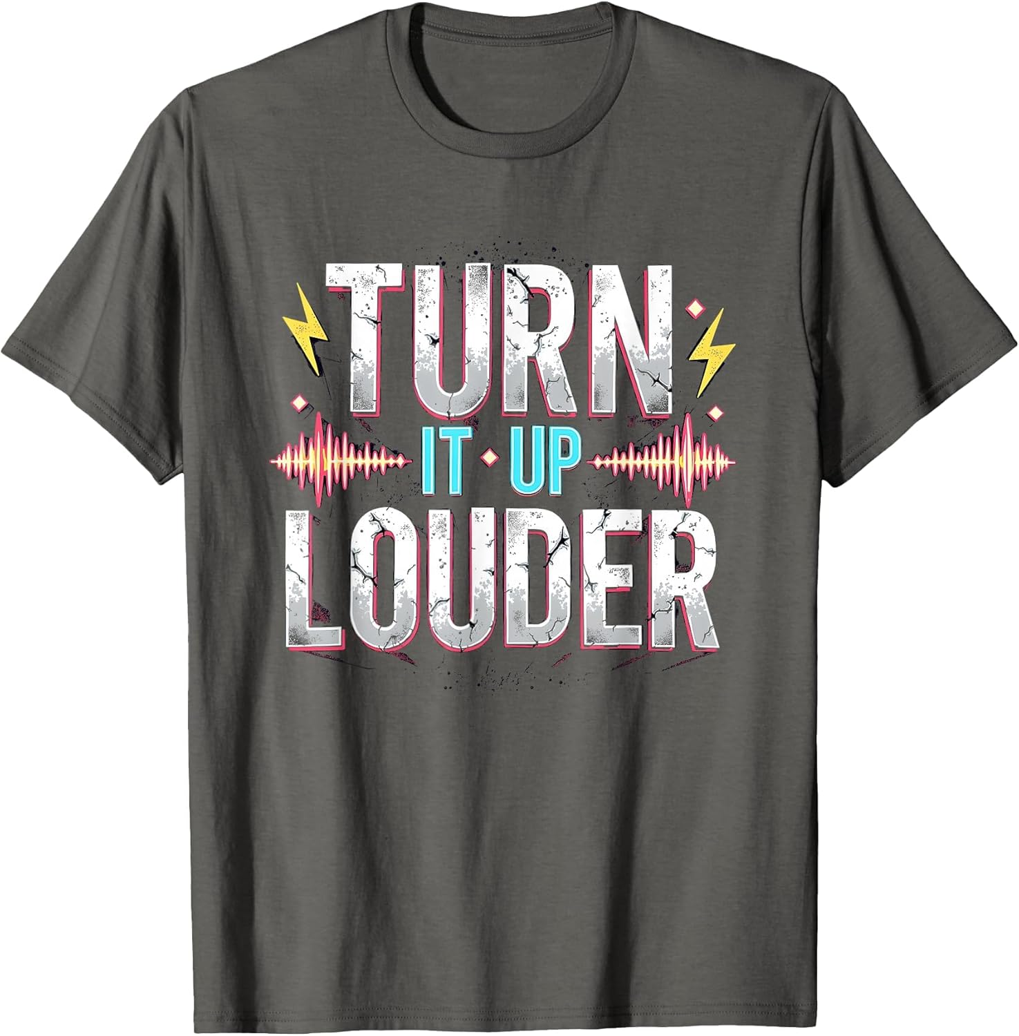 Turn It Up Louder 80s Rock Band Design