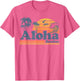 Aloha Beaches Hawaii Vintage Beach Surfing Retro Hawaiian