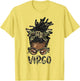 Virgo Girl Woman Loc'd Messy Bun Camo Black Women