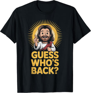 Easter Guess Whos Back Jesus Funny Religious Men Women Kids