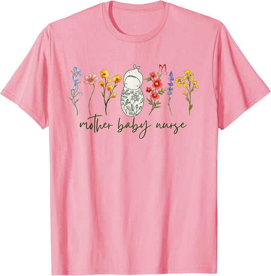 Mother Baby Nurse Wildflower Postpartum Nurse Grad Maternity