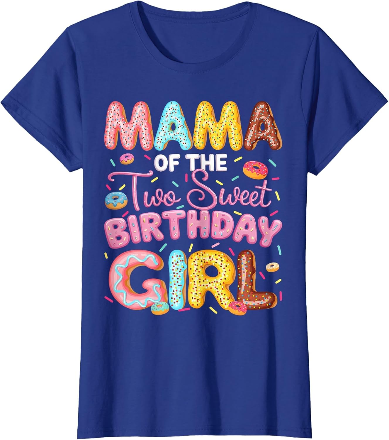 Mama of The Two Sweet Birthday Girl Donut 2Nd Birthday