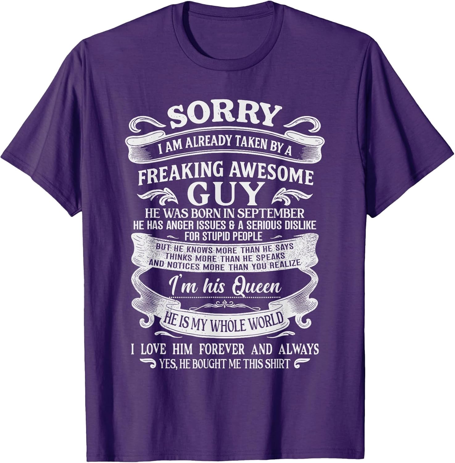 I Am Already Taken by Freaking Awesome Guy Born in September