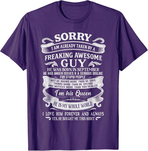 I Am Already Taken by Freaking Awesome Guy Born in September