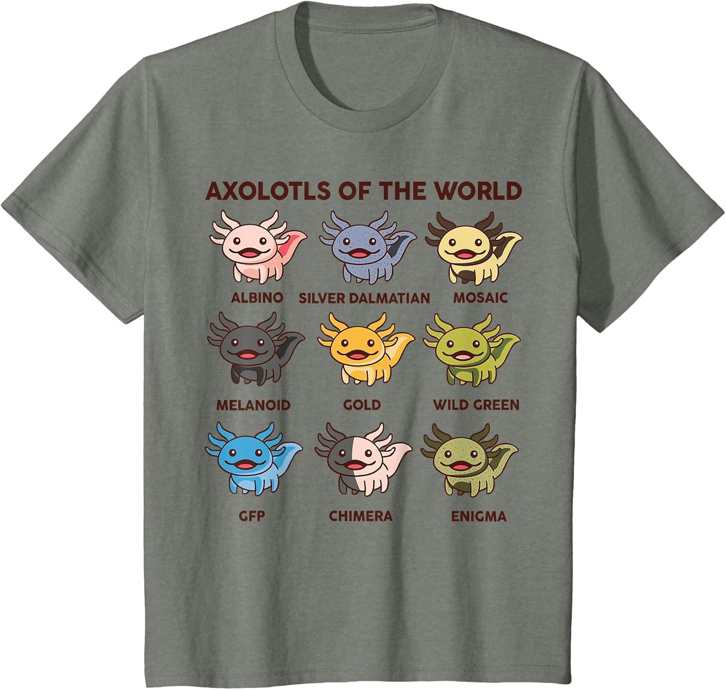 Kawaii Axolotl Type of The World Toddler Boy Girl Cute Funny